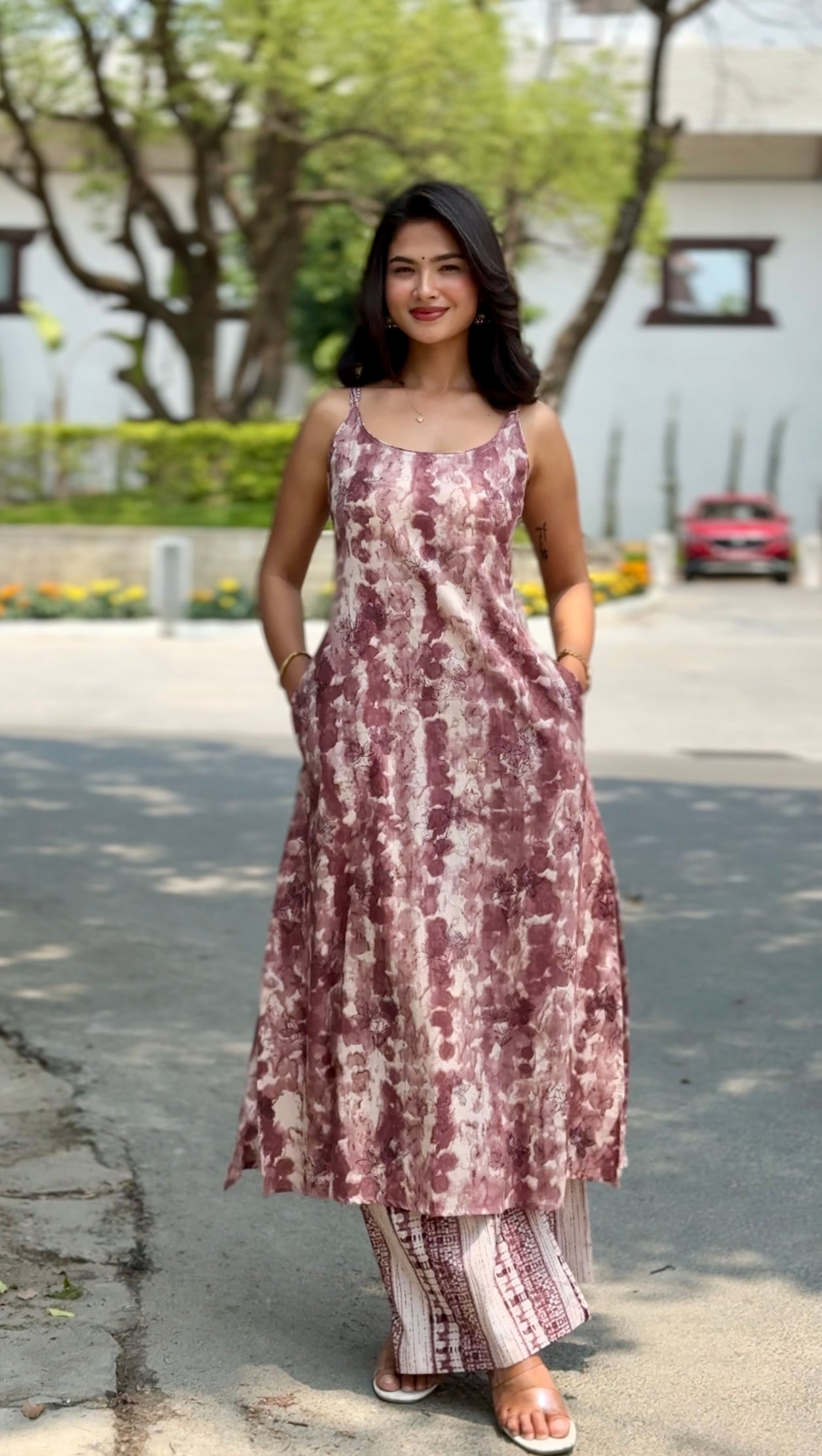 Straps Kurthi With Plazo