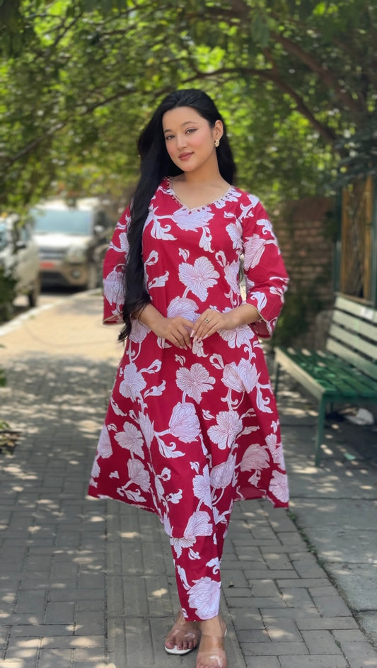 A-line Kurthi With Pant