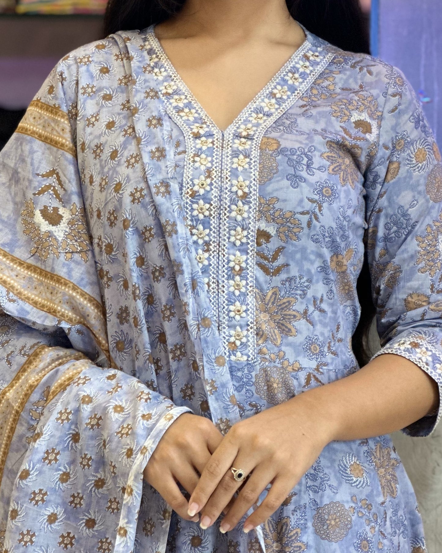 Pure Cotton Kurthi Set